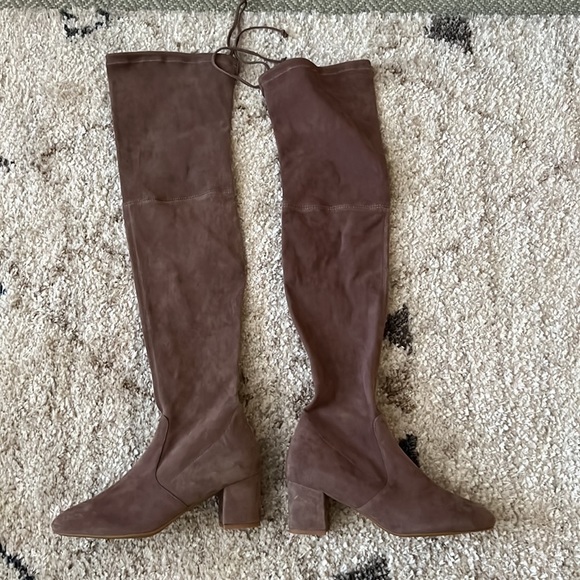 Stuart Weitzman OTK Genna 80 Suede Boots Size 6 NEW - Picture 9 of 11